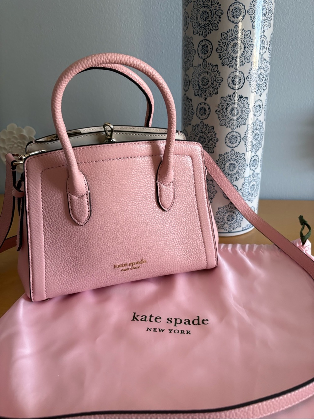Kate spade New York Knott Mini Satchel in Mochi Pink